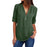 VenusFox  Zipper Short Sleeve V Neck Solid Womens Casual Shirts Tops