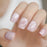 24pcs Natural Ombre French Ballerina Fake Nail