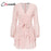 VenusFox Vintage Polka Dot Pink Ruffle Dress