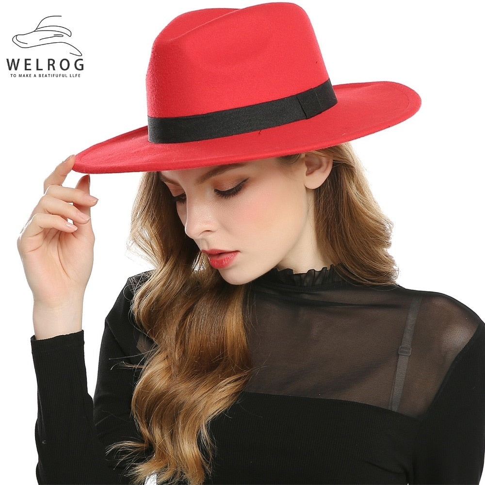 VenusFox Black Red Wool Hat