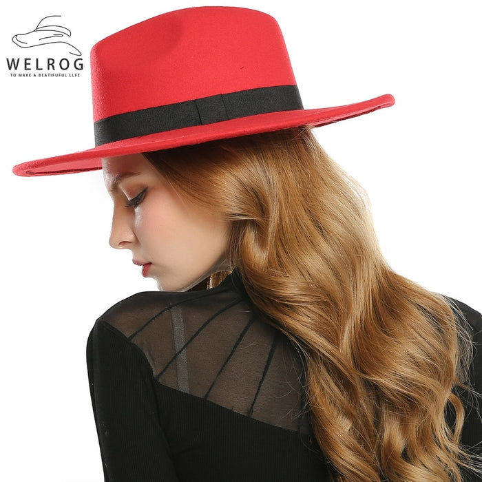 VenusFox Black Red Wool Hat