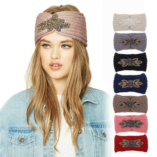 Women Winter Warm Wide Knitted Headbands Head Wrap Hair Accessories