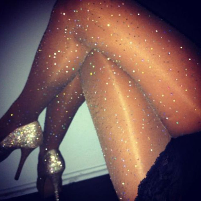VenusFox sexy Shiny diamonds Rhinestone pantyhose Stockings plus size 20D