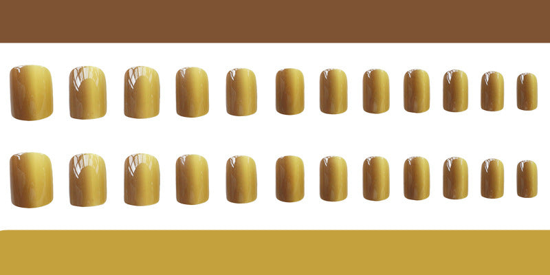 Elegant 24pcs/set Ink wind style  false nails Simple Middle-long size