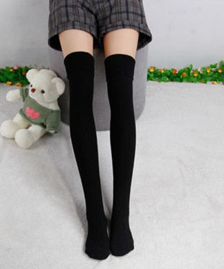 VenusFox High Quality Warm Cotton Thigh High Over The Knee Socks For Women