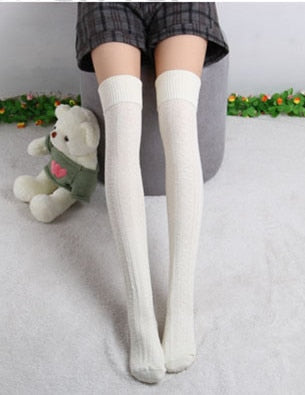 VenusFox High Quality Warm Cotton Thigh High Over The Knee Socks For Women