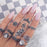 Women   7 Style Vintage Boho Geometric Flower Crystal Knuckle Midi Finger Rings for Ring Set