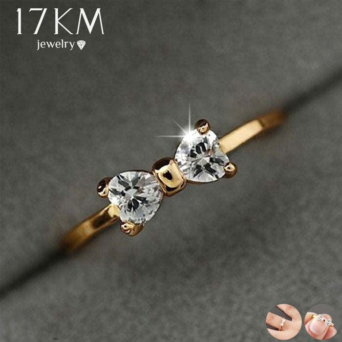 Fashion Crystal Gold Color Rings
