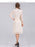 VenusFox Women Vintage Elegant Sweet Lace Solid Lace Dress