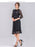 VenusFox Women Vintage Elegant Sweet Lace Solid Lace Dress