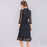 VenusFox Women Vintage Elegant Sweet Lace Solid Lace Dress