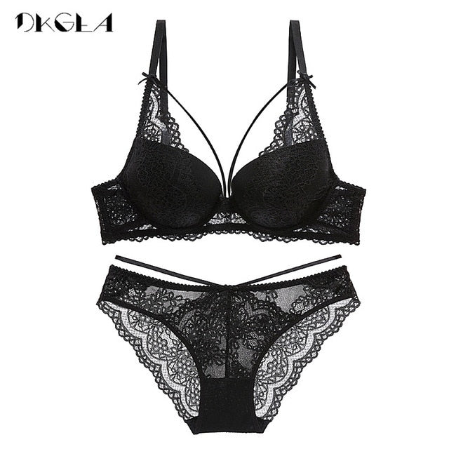 VenusFox Embroidery Lace Lingerie Sets