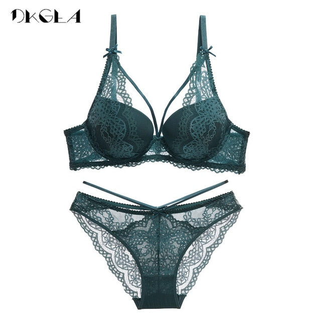 VenusFox Embroidery Lace Lingerie Sets