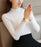 VenusFox Knitted Sweater Turtleneck Long Sleeve Slim Fit Women's Pullovers