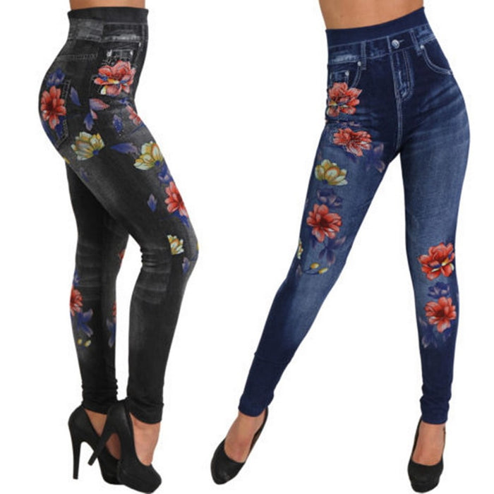 VenusFox High Waist Denim Skinny Pencil Jeans