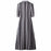 VenusFox Vintage Boho Striped Casual Long Dress