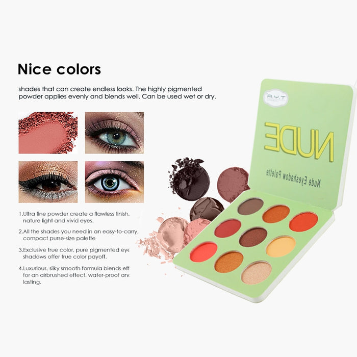 Matte Eyeshadow Palette Nude Minerals Professional Eye Shadow Powder Pigment  Waterproof Matte Makeup