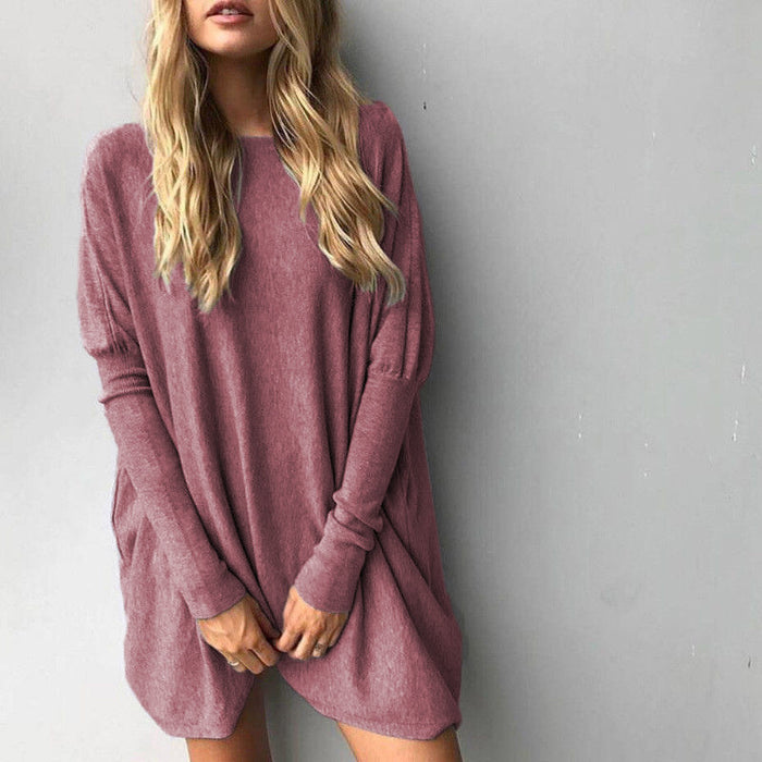 VenusFox Winter Long Sleeve Elegant Loose Sweater