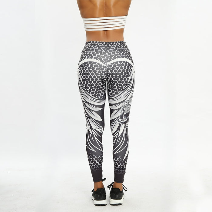 VenusFox Fashion Sexy High Waist Print Skull Fitness Legging