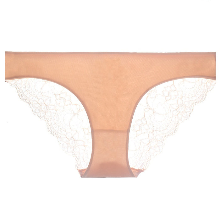 VenusFox Women's sexy seamless cotton lace panties Plus Size