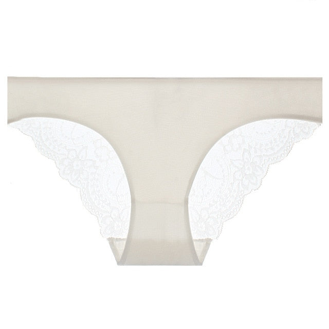 VenusFox Women's sexy seamless cotton lace panties Plus Size