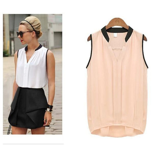 VenusFox Casual Summer Loose Sleeveless  Blouses