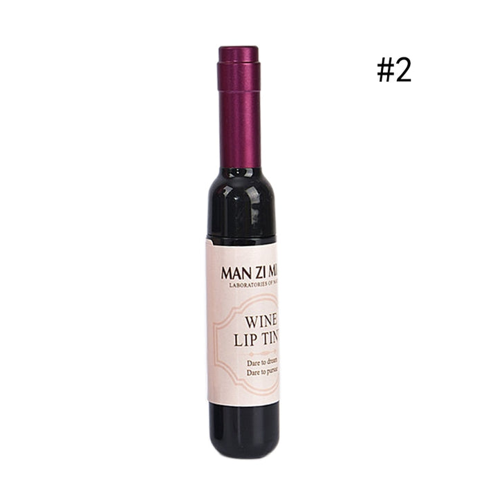 Red Wine Bottle Matte Lip Gloss Waterproof Long Lasting Moisturize Liquid Lipstick 6 Colors