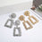 Vintage gold color Geometric Earrings