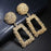 Vintage gold color Geometric Earrings