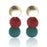 Vintage gold color Geometric Earrings