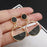 Vintage gold color Geometric Earrings