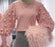 VenusFox Women Wool Ball Lantern-sleeve Cute Knit Dress Sweater