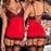 VenusFox Sexy Backless Lingerie Lace Strap Lingerie Set Sleepwear