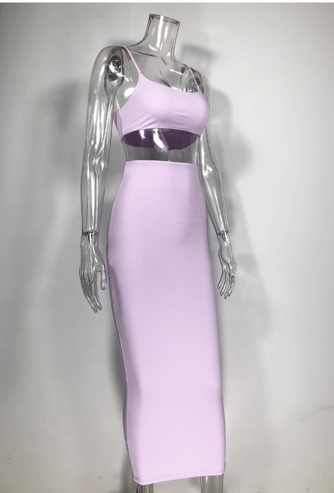 VenusFox 2 Layers Maxi Bodycon Dress