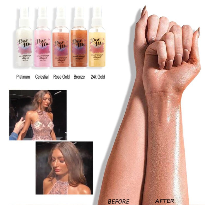5 Color Highlight Liquid Makeup Essence Spray Matte Finish Long Lasting Base