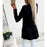 VenusFox Solid Long Button Sleeve Outerwear Coat
