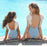 one piece Family Mom Daughter matching Embroidery wing bikini set