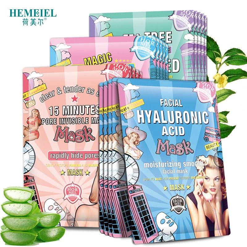 3PCS Hyaluronic Acid Moisturizing Collagen Acne Treatment Mask