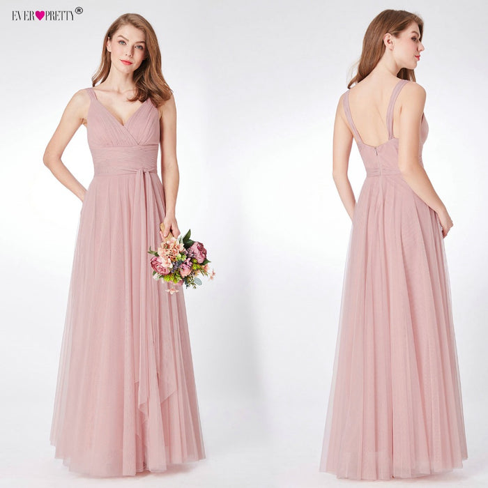 VenusFox Blush Pink Bridesmaid Dresses