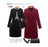 VenusFox Elegant Long Wool Coat Plus Size
