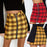 VenusFox Sexy Plaid Zipper Slim High Waist Above Knee Mini Skirt