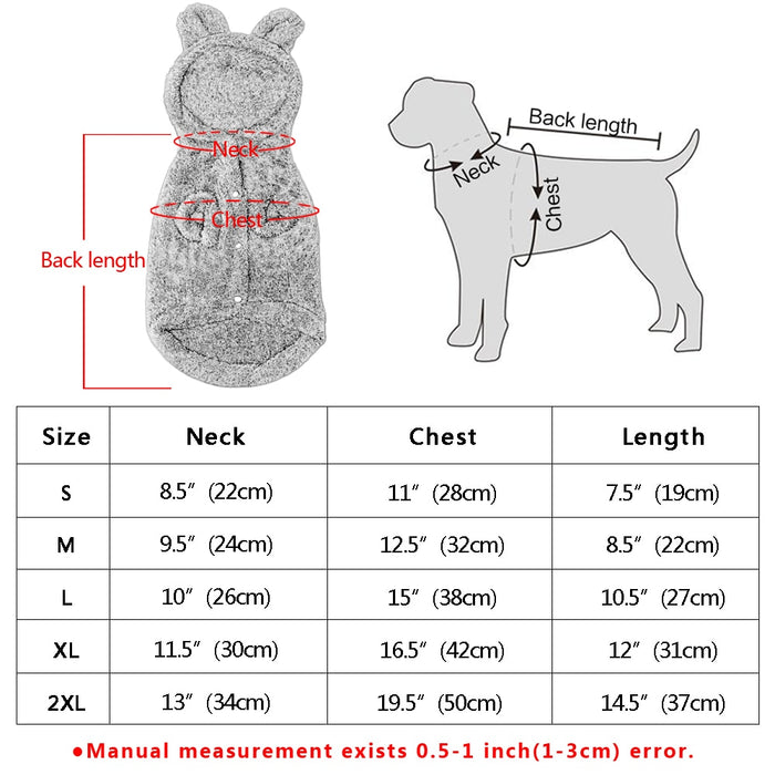 Winter Warm Dog Cat Clothes Kitten Coat Jacket For Small Medium Cats Chihuahua Yorkshire