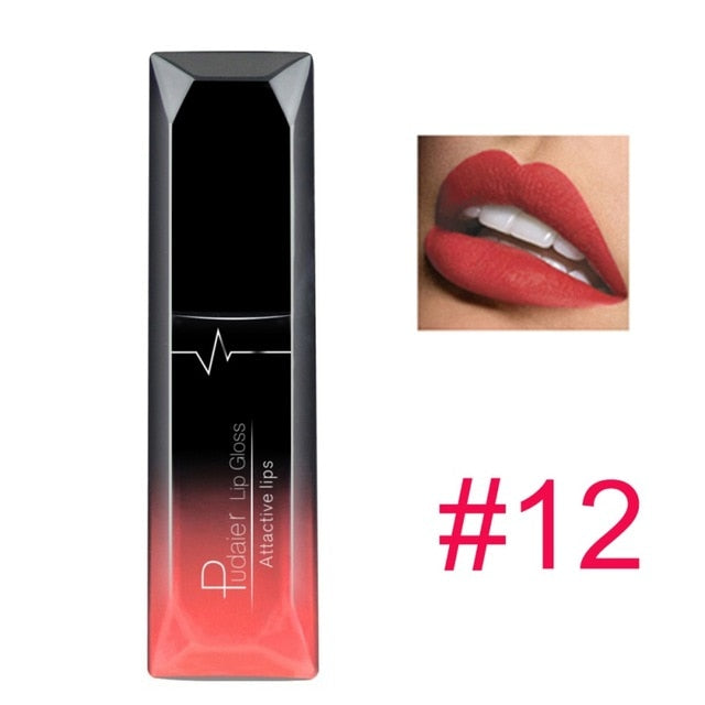 21 Colors Matte Liquid Lip Gloss Waterproof 24 Hours Long Lasting Velvet Lipstick