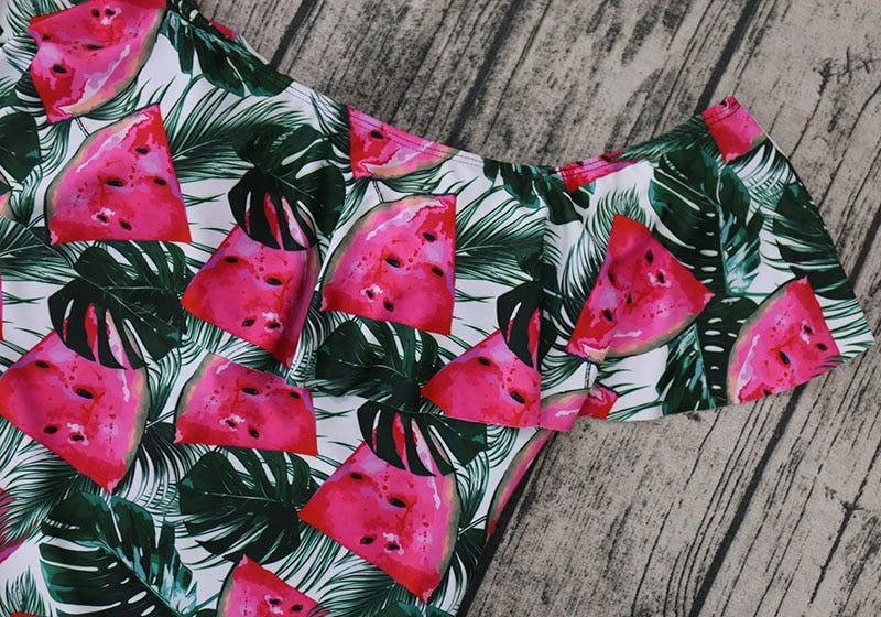 Sexy Off The Shoulder One Piece Swimsuit