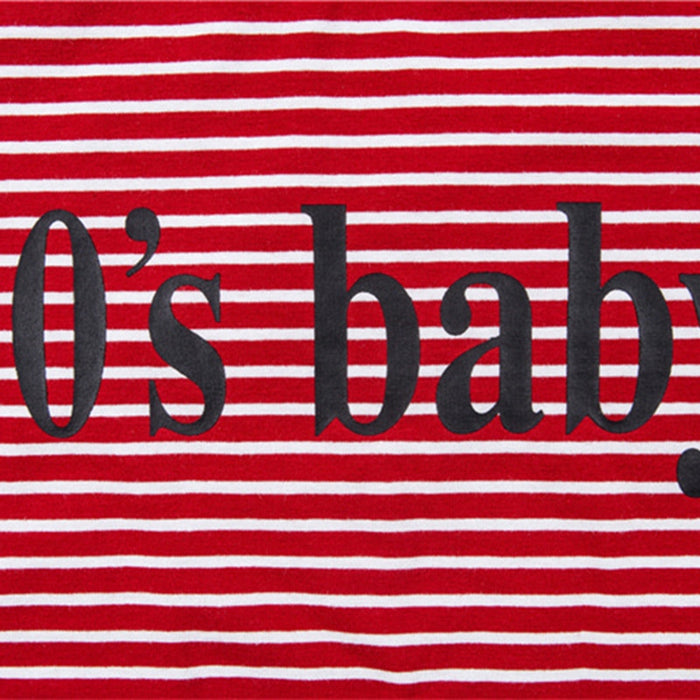 VenusFox Vintage Stripped 90's Baby Printed T Shirt