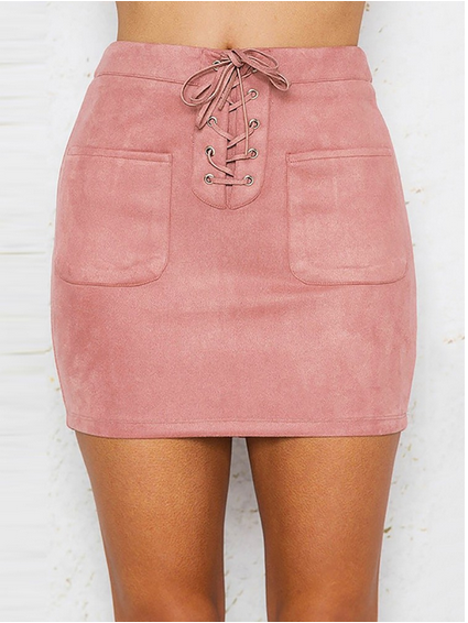 VenusFox fashion Casual Pleated Bodycon Mini Skirt