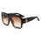 Oversized Square Sunglasses Luxury Brand Designer Vintage Shades Eyewear