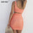 VenusFox Hollow Out Strapless Mini Bodycon Dress