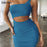 VenusFox Hollow Out Strapless Mini Bodycon Dress