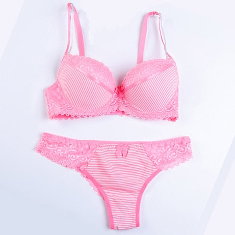 VenusFox Sexy Luxury Lace Push Up Bra lingerie set